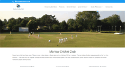 Desktop Screenshot of marlowcc.co.uk