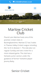 Mobile Screenshot of marlowcc.co.uk